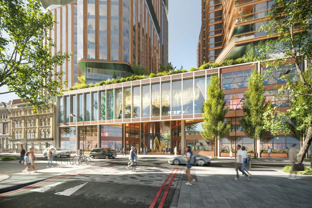 18 Blackfriars aka The Round - CGI of 18 Blackfriars development from street view_Credit_Foster_and_Partners
