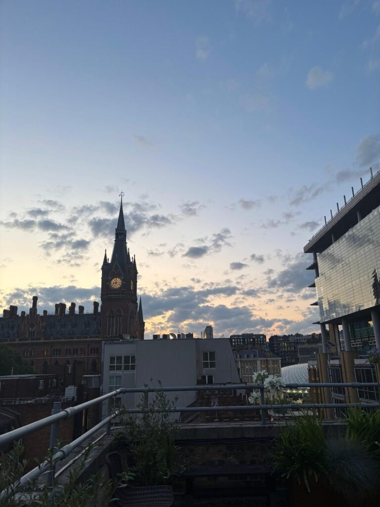 Real PM Summer party 2025 - Sunset over Kings Cross